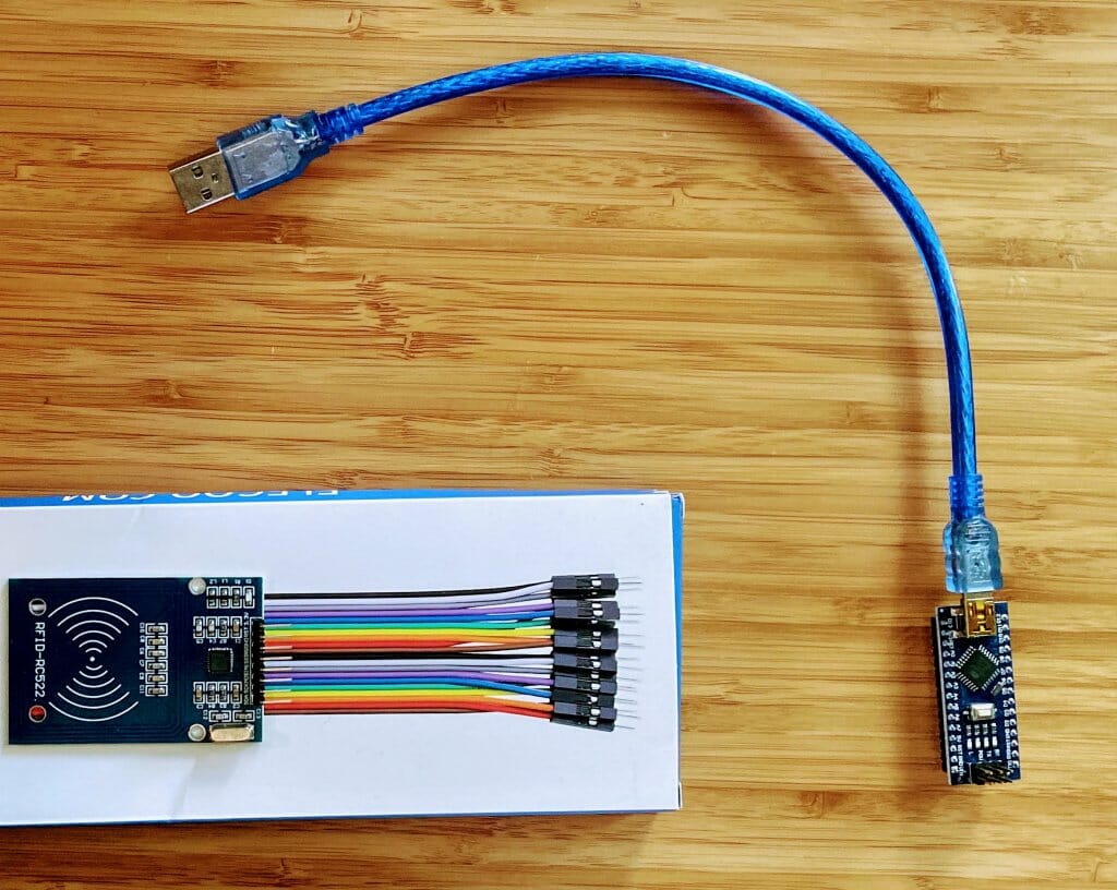 arduino nano and RFID RFC reader