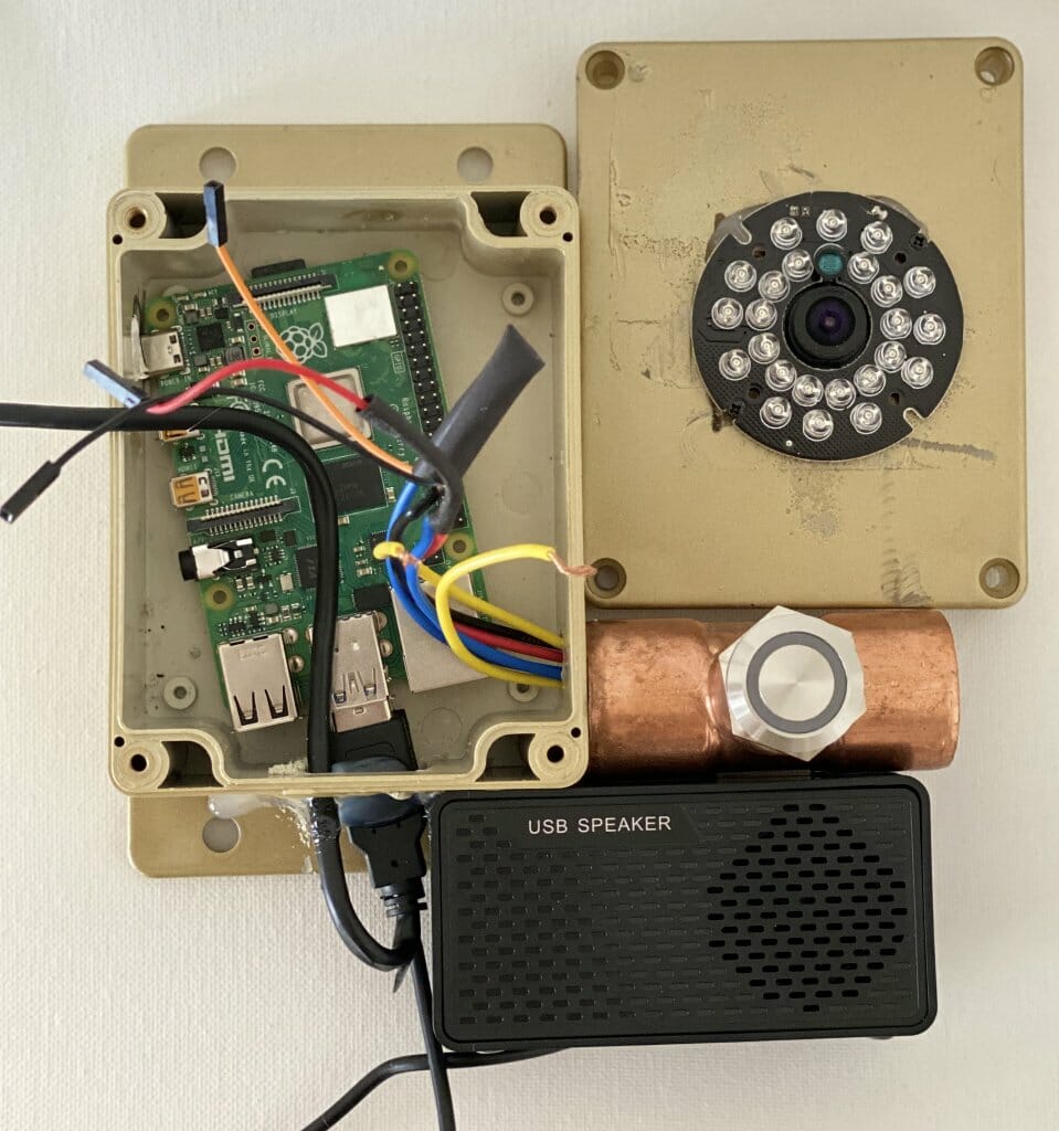 assembling the raspberry pi parts to create a smart doorbell