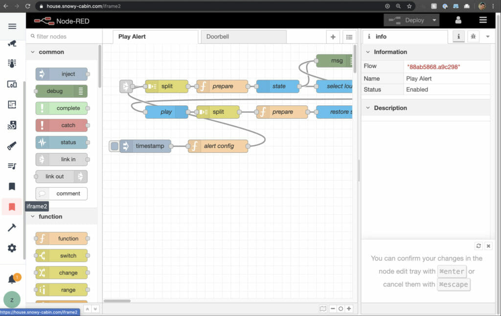 Node Red in Home Assistant custom panels