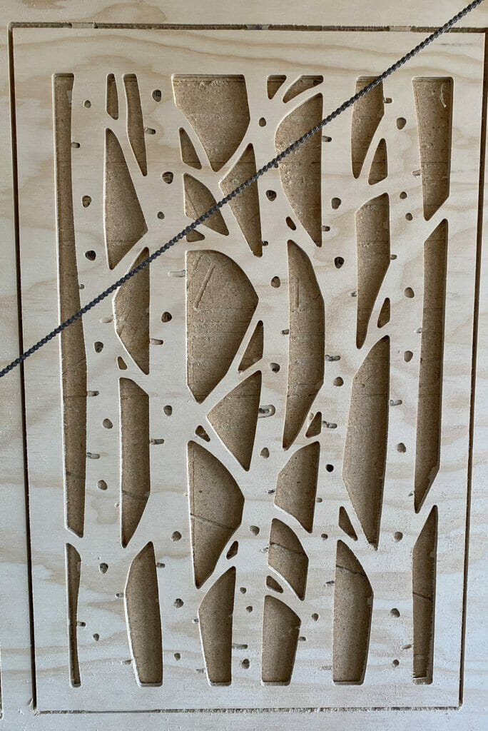 diy cnc cabinet aspen tree facade