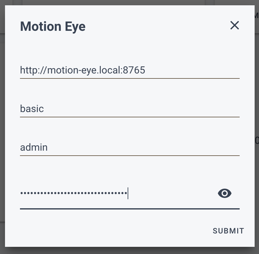 motion eye config